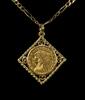 A1928 America 2.5 Dollars Indian Head Gold Coin Pendant with 14k Gold Necklace - 3