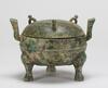 Antique-A Bronze Tri-Pod Censer And Cover - 5