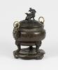 Ming-A Gilt Bronze Tri-Pod Censer with Cover And Stand - 2