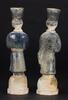 Ming -A Two Blue Glazed Ceramic Figures - 4