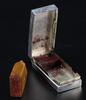 A Soapstone Seal Stamp with Ink And Silver carved Box - 6