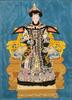 Qing-A Queen Of Qianlong Portrait Reverse Glass Painting