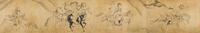 Ming or Earlier-Anonymous‘Wen Ji Gui Han Tu’ Ink On Paper,HandsrollWith Collector Seals