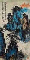 Liu Hai Su(1896-1994)Ink And Color On Paper,Hanging ScrollSigned And Seals