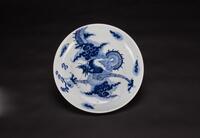 Qing18th Century-A Blue And White ‘Dragon’Plate