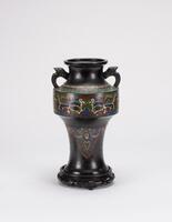 Late Qing-A Bronze Cloisonne Vase