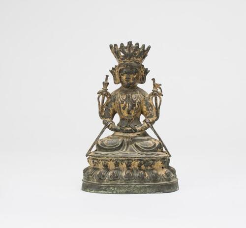 Qing-A Laquer Gold Bronze Buddha