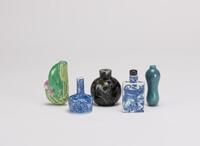 Qing/Republic-A Group of Five Snuff Bottle(some with Marks)