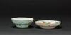 Late Qing/Republic-A Turqoise Ground _Flowers And Bird_ Bowl and Famille Glazed Dish - 3