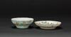 Late Qing/Republic-A Turqoise Ground _Flowers And Bird_ Bowl and Famille Glazed Dish - 4