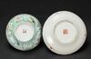 Late Qing/Republic-A Turqoise Ground _Flowers And Bird_ Bowl and Famille Glazed Dish - 6