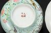 Late Qing/Republic-A Turqoise Ground _Flowers And Bird_ Bowl and Famille Glazed Dish - 8