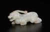 Qing-A White Jade Carved Beast Toggle - 3