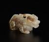 Qing-A White Jade Carved Beast Toggle - 5