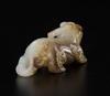 Qing-A White Jade Carved Beast Toggle - 7
