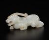 Qing-A White Jade Carved Beast Toggle - 9