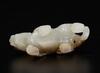 Qing-A White Jade Carved Beast Toggle - 10