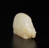 Qing-A Russet White Jade Carved Elephant Toggle - 3