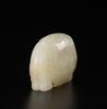 Qing-A Russet White Jade Carved Elephant Toggle - 5