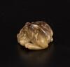 Qing -A Russet White Jade Carved Two Lions - 5