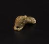 Antique-A Yellowish Green Jade Beast - 6