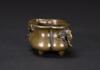 Qing-A Bronze Double Elephant Handle Censer - 6