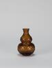 Qing-A Brown Glass Gourd_Qianlong Nian Zhi_ Mark