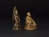 Qing-A Gilt-Bronze Figure Of Guru and Bronze Figure Of Bodhisattva - 2
