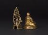 Qing-A Gilt-Bronze Figure Of Guru and Bronze Figure Of Bodhisattva - 3