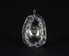 A Clear Crystal Carved Double Chilung Insert 10 Ct Sapphire Pendant - 2