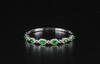 Fine emerald green Jadeite Jade diamond bracelet