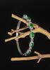 Fine emerald green Jadeite Jade diamond bracelet - 2