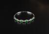 Fine emerald green Jadeite Jade diamond bracelet - 5