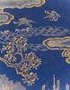 Anonymous-A Gilt Ink Blue Ground Landscrpe Palace Sence in Silk,Hanging Scroll, - 3