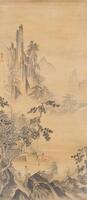 Attributed To Dai Jin(1388-1462) Ink And Color On Silk,Hanging Scroll, Signed And Seal
