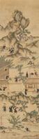 Arrtributed ToFai Danxu(1802-1850) Ink And Color On Paper,Hanging Scroll, Signed And Seals