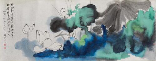 Kuang Zhongying(1924-2015) Ink And Color On Paper,Mounted, Signed And Seals