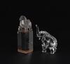 A Clear Crystal Seal and A Elephant - 5