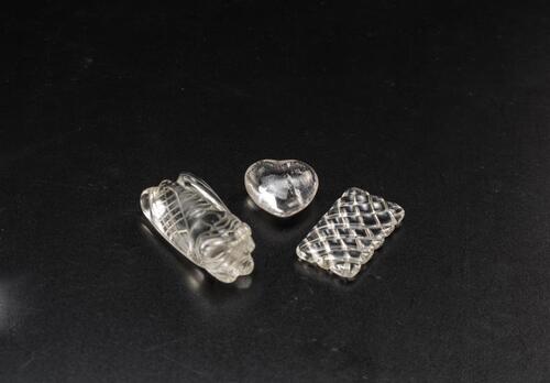 A Clear Crystal Cicada ,Heart,Rectangle Pendant