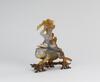 Early 20 Century-An Agate Carved Quanyin ride on Lion - 2