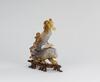 Early 20 Century-An Agate Carved Quanyin ride on Lion - 4
