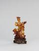 Early 20th Century-An Agate carved Lady and Plum Tree