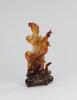 Early 20th Century-An Agate carved Lady and Plum Tree - 2
