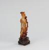 Early 20th Century-An Agate carved Lady and Plum Tree - 3