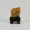 A Soapstone Carved _Landscape_ Woodstand - 5