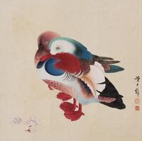 Huang Junbi(1898-1991) Ink And Color On Paper,Mounted, Signed And Seal