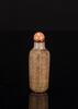 Qing- A Red Overlay White Glass Snuff Bottle - 3