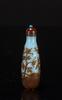 Qing -A Red and Brown overlay Blue Glass Snuff Bottle - 2