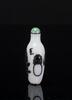 Qing-A Black Overlay White Glass Snuff Bottle - 2
