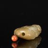 Qing - A Yellowish Jade Carved "Gourd’" Snuff Bottle - 7